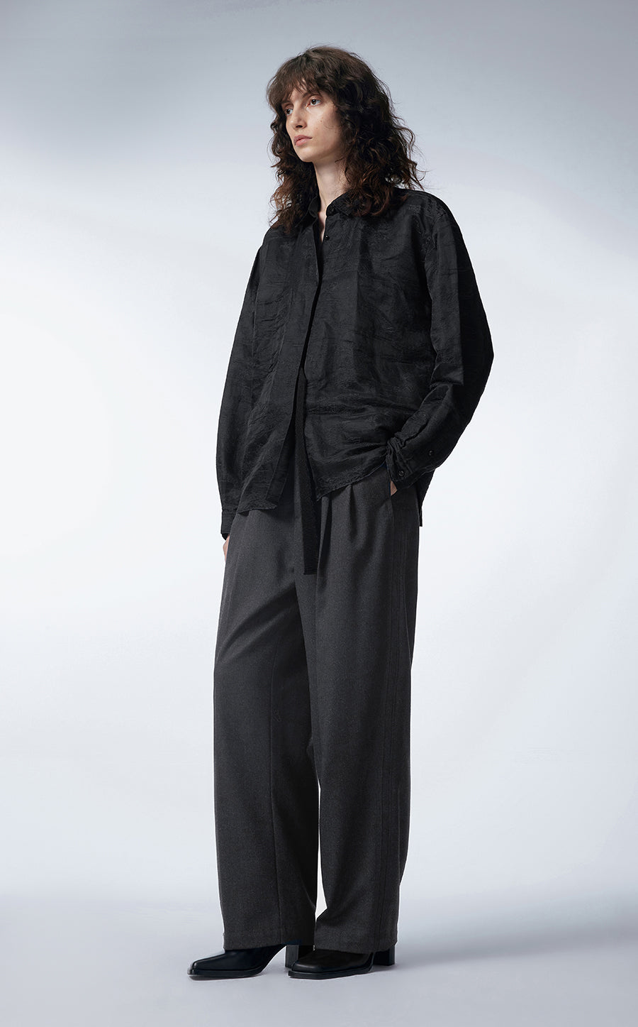 Pants / JNBY Wool Wide-leg Pants