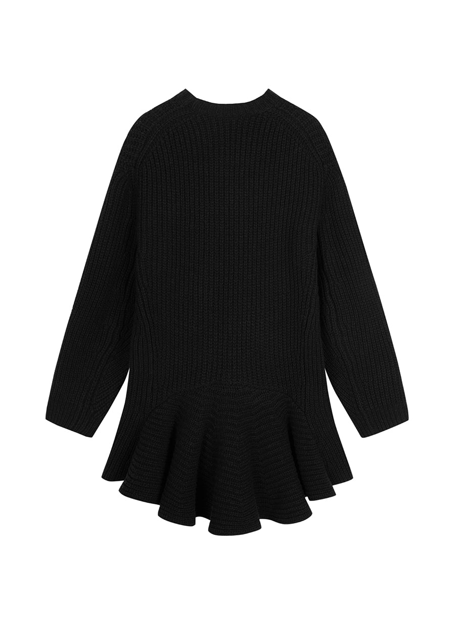 Dress / JNBY Oversize Crew Neck Wool Sweater Dress