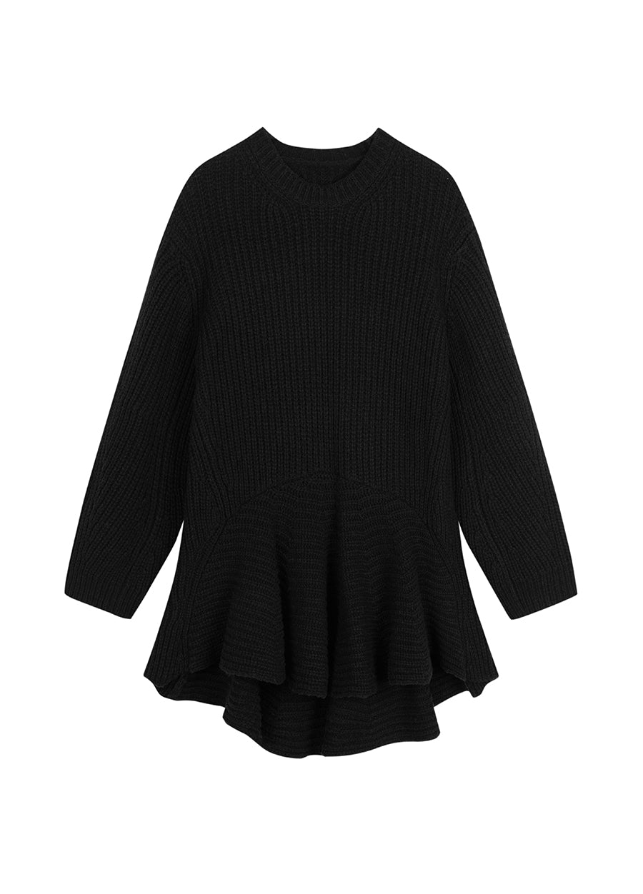 Dress / JNBY Oversize Crew Neck Wool Sweater Dress