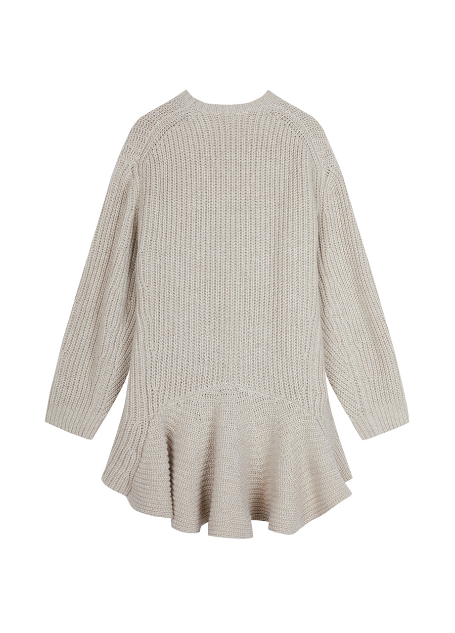 Dress / JNBY Oversize Crew Neck Wool Sweater Dress