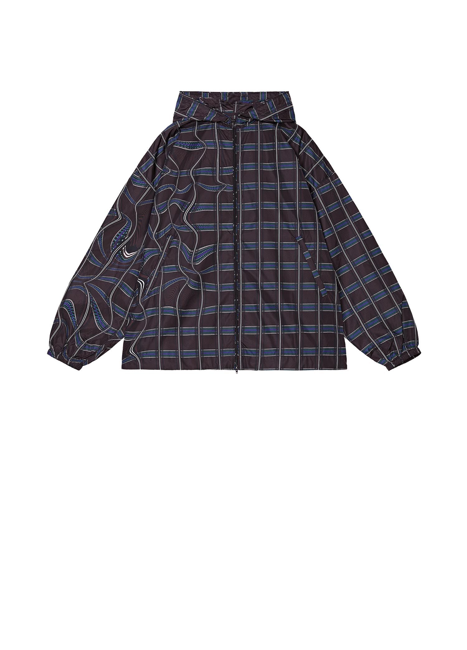 JNBY Loose Fit Full Print Hooded Jacket