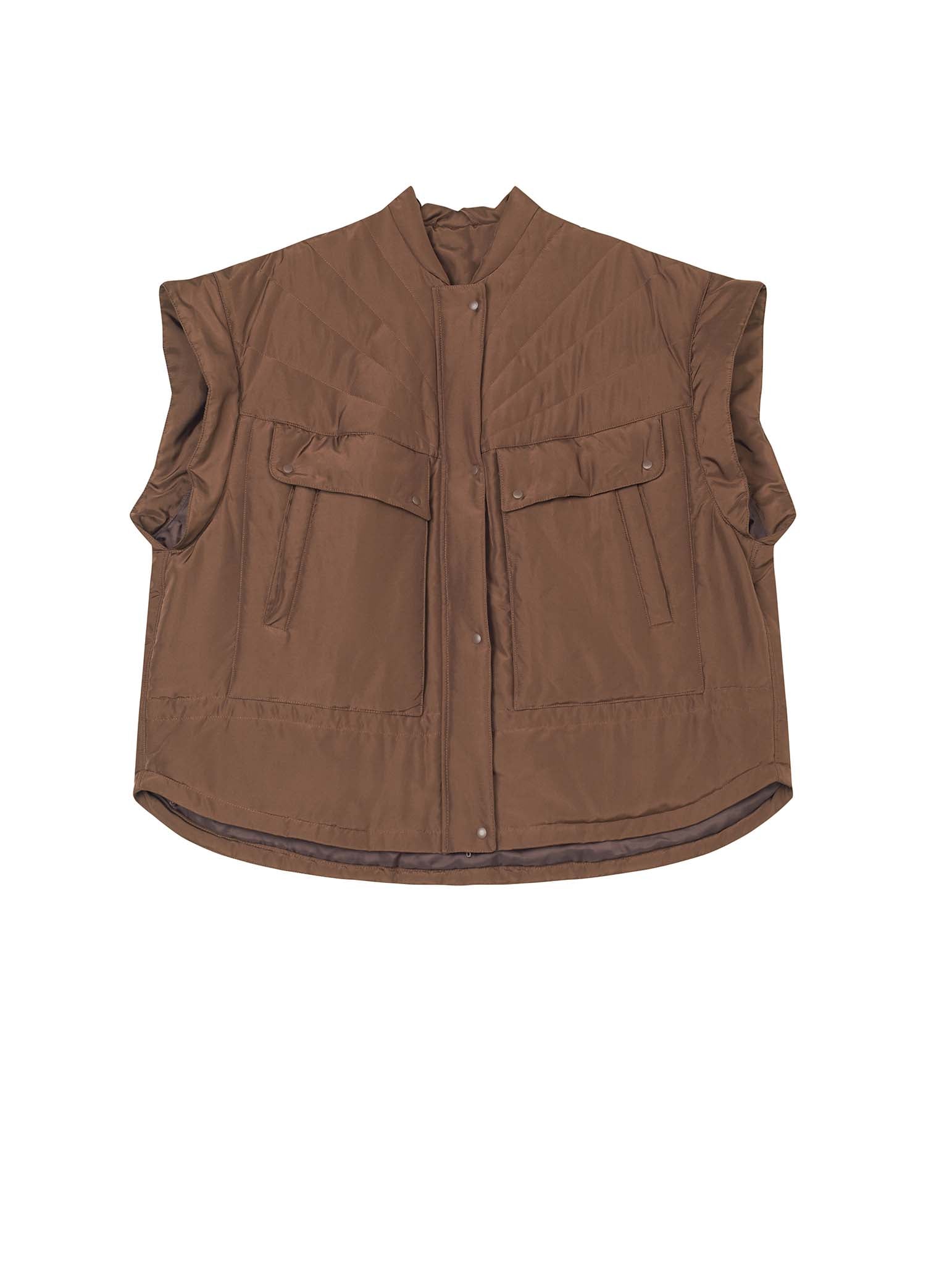 Vest / JNBY Zip-Up Silk Vest (100% Silk)