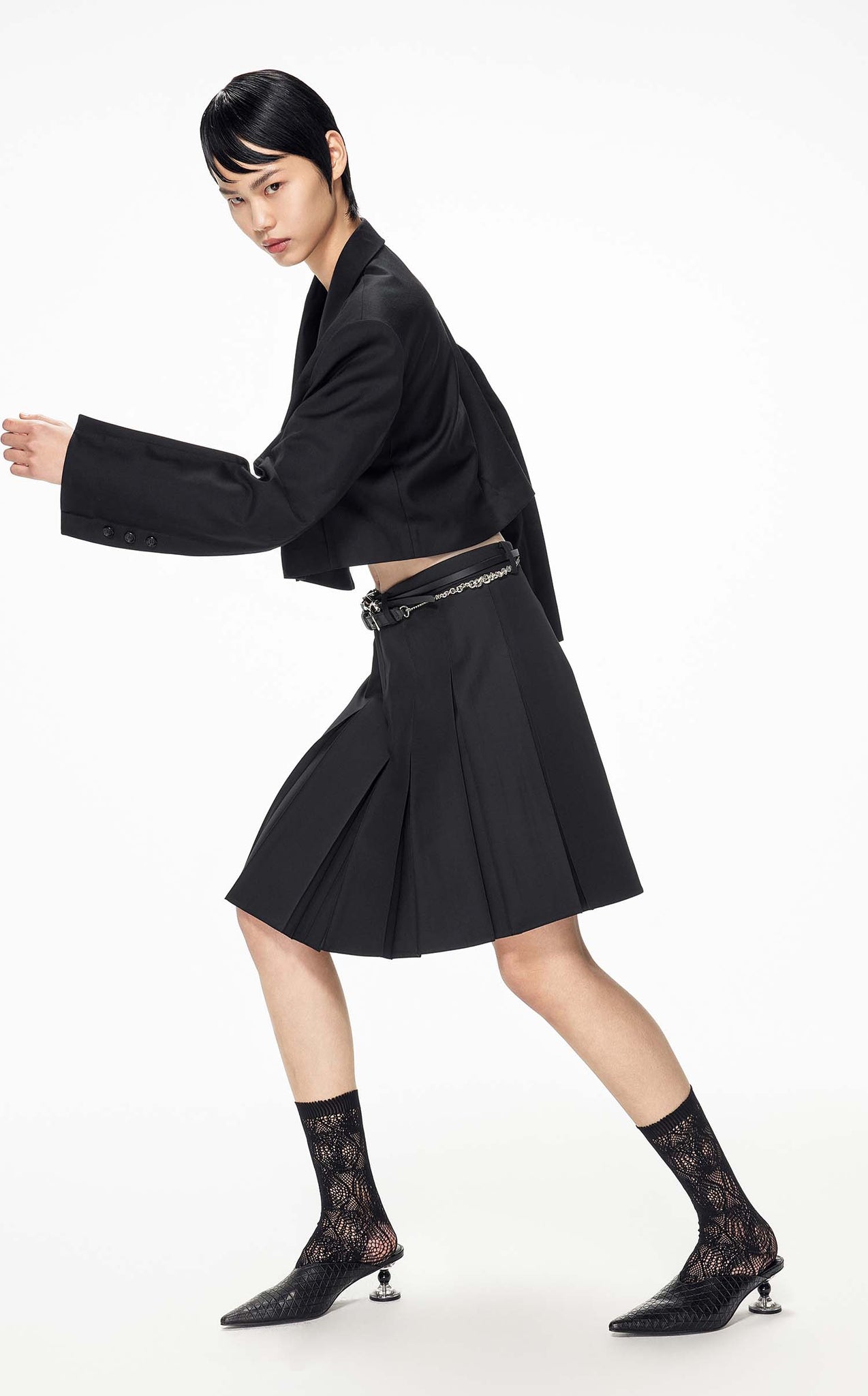 Skirts / JNBY A-Line Pleated Skirt (22% Sheep Wool)