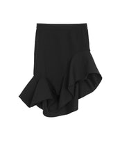 Skirt / JNBY Ruffled Hem H-Shape Slim Fit Skirt