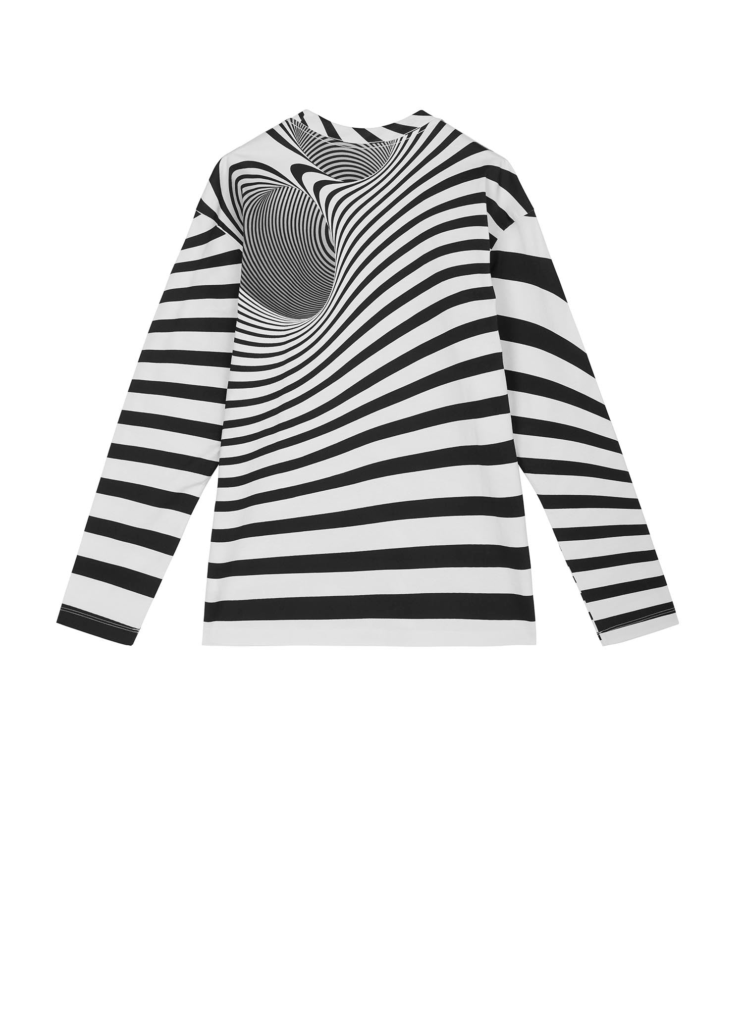 T-Shirt / JNBY Loose Fit Stripped Long Sleeve T-Shirt (100% Cotton)