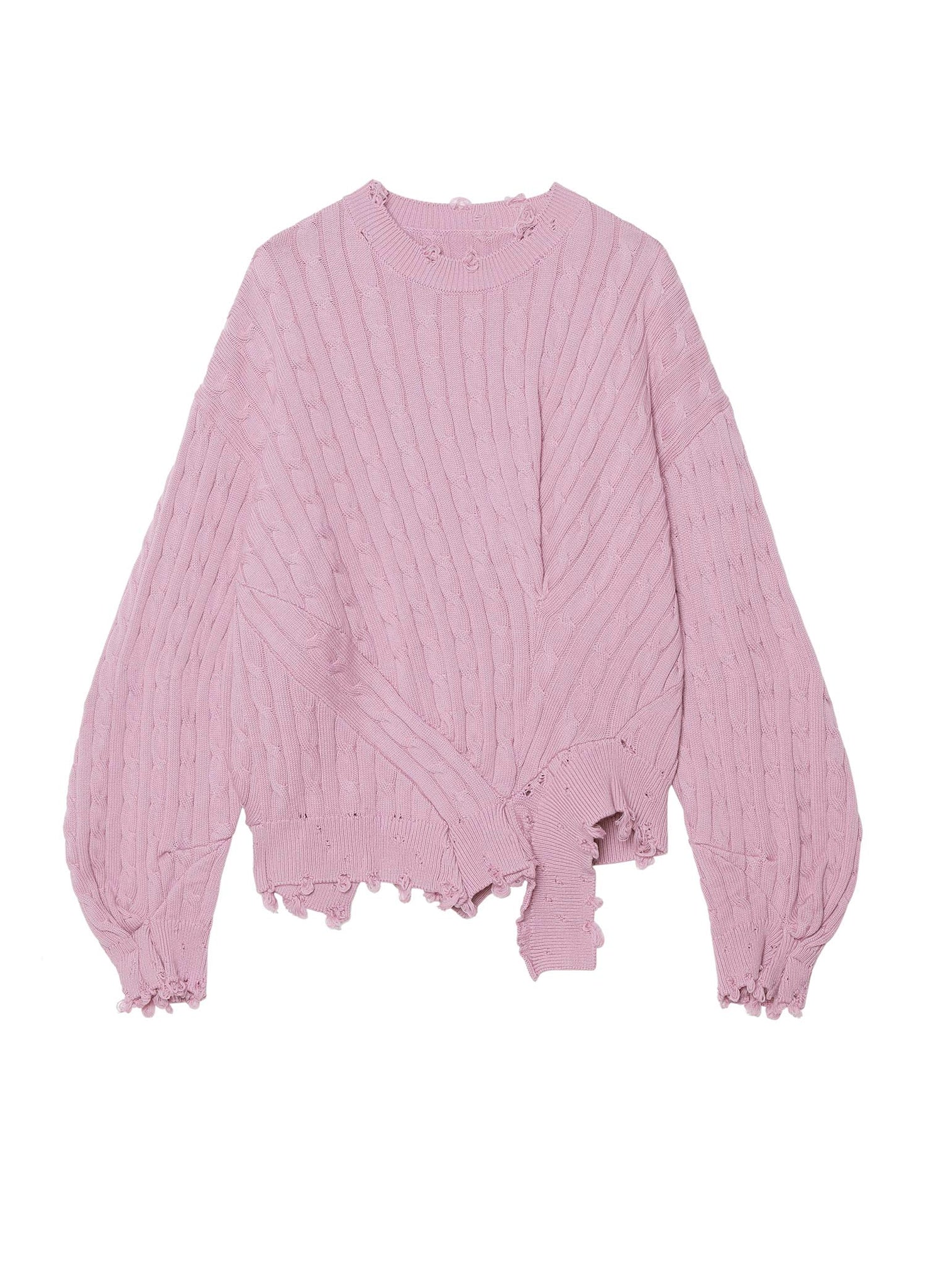 Sweater / JNBY Irregular Hem Crewneck Pullover