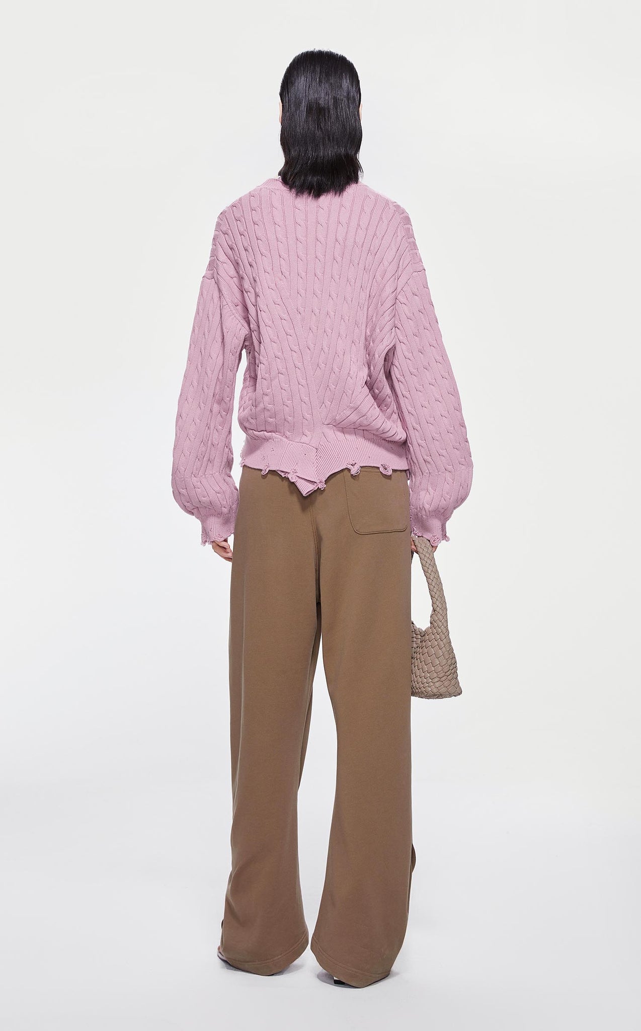 Sweater / JNBY Irregular Hem Crewneck Pullover