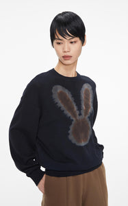 Sweater / JNBY Crewneck Print Bunny Pullover (100% Cotton)