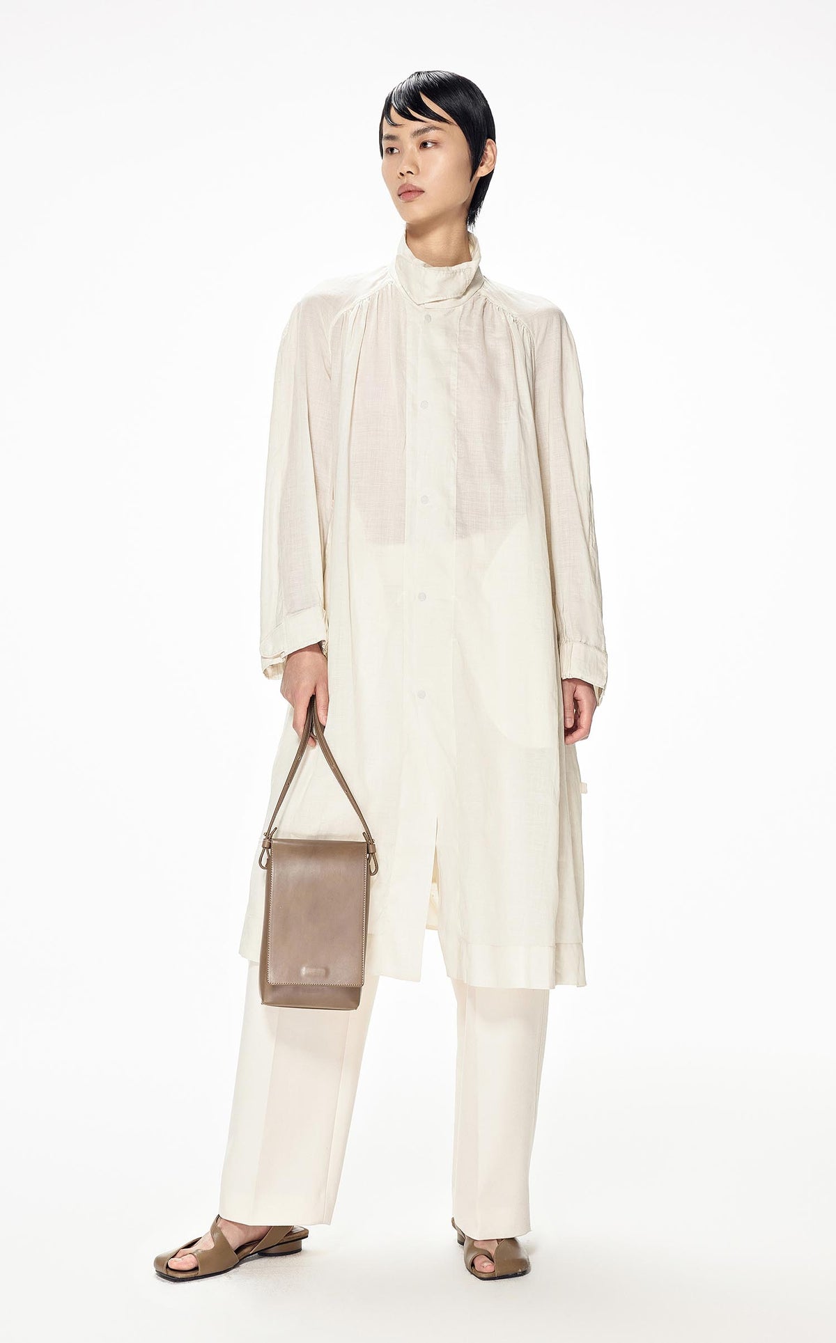 Coat / JNBY Oversize Long Trench Coat