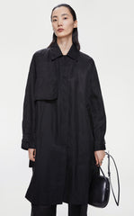 Coat / JNBY Mid-Length Loose Fit Trench Coat