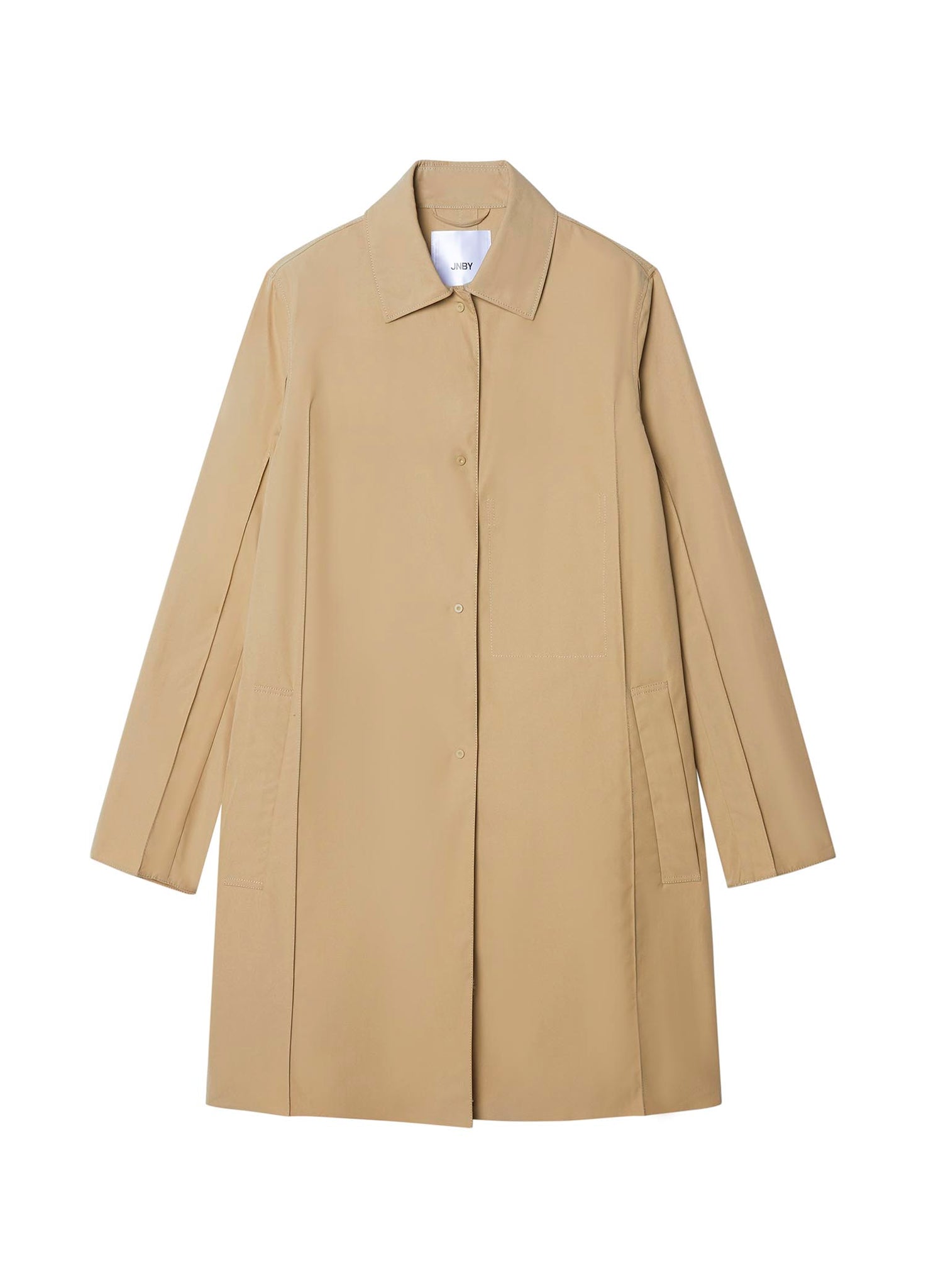 Coat / JNBY Loose Fit Mid-Length Trench Coat (100% Cotton)