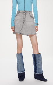 Skirts / JNBY A-line Short Denim Skirt