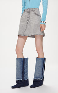 Skirts / JNBY A-line Short Denim Skirt