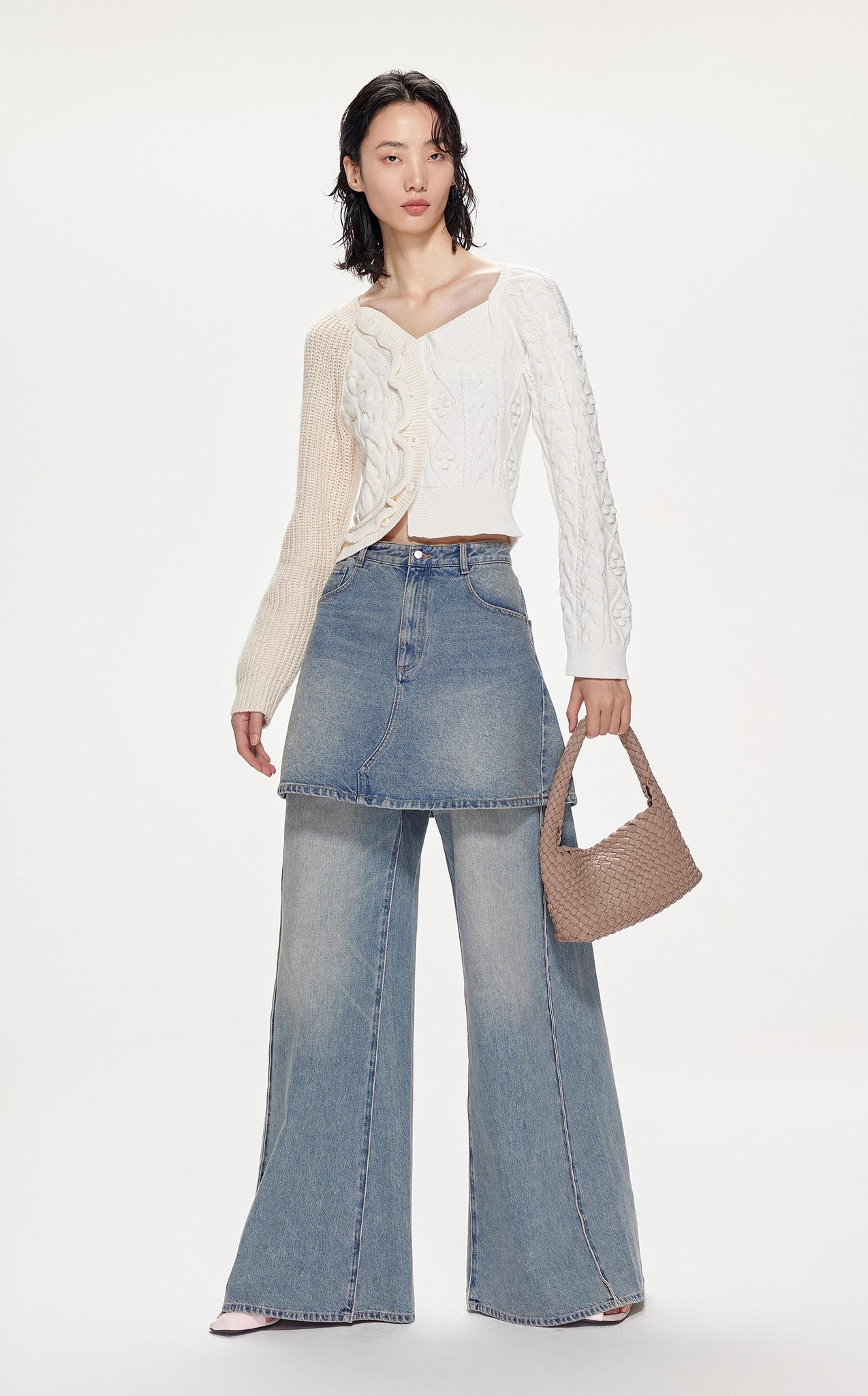 Skirts / JNBY A-line Short Denim Skirt
