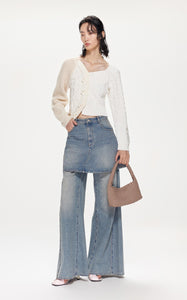 Skirts / JNBY A-line Short Denim Skirt