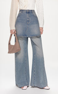 Skirts / JNBY A-line Short Denim Skirt