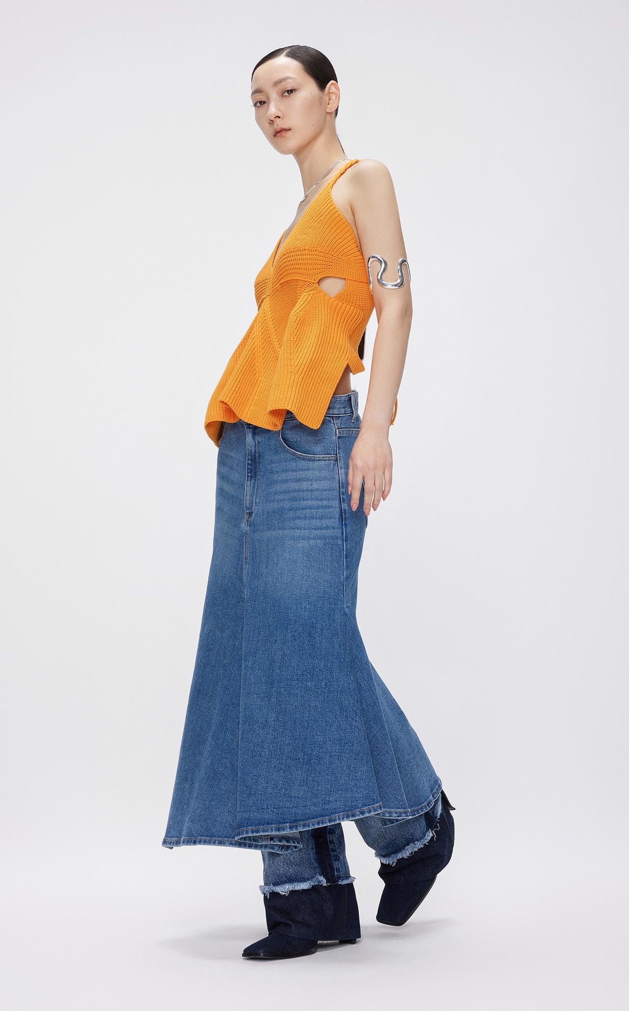 Skirt / JNBY Denim Maxi Skirt