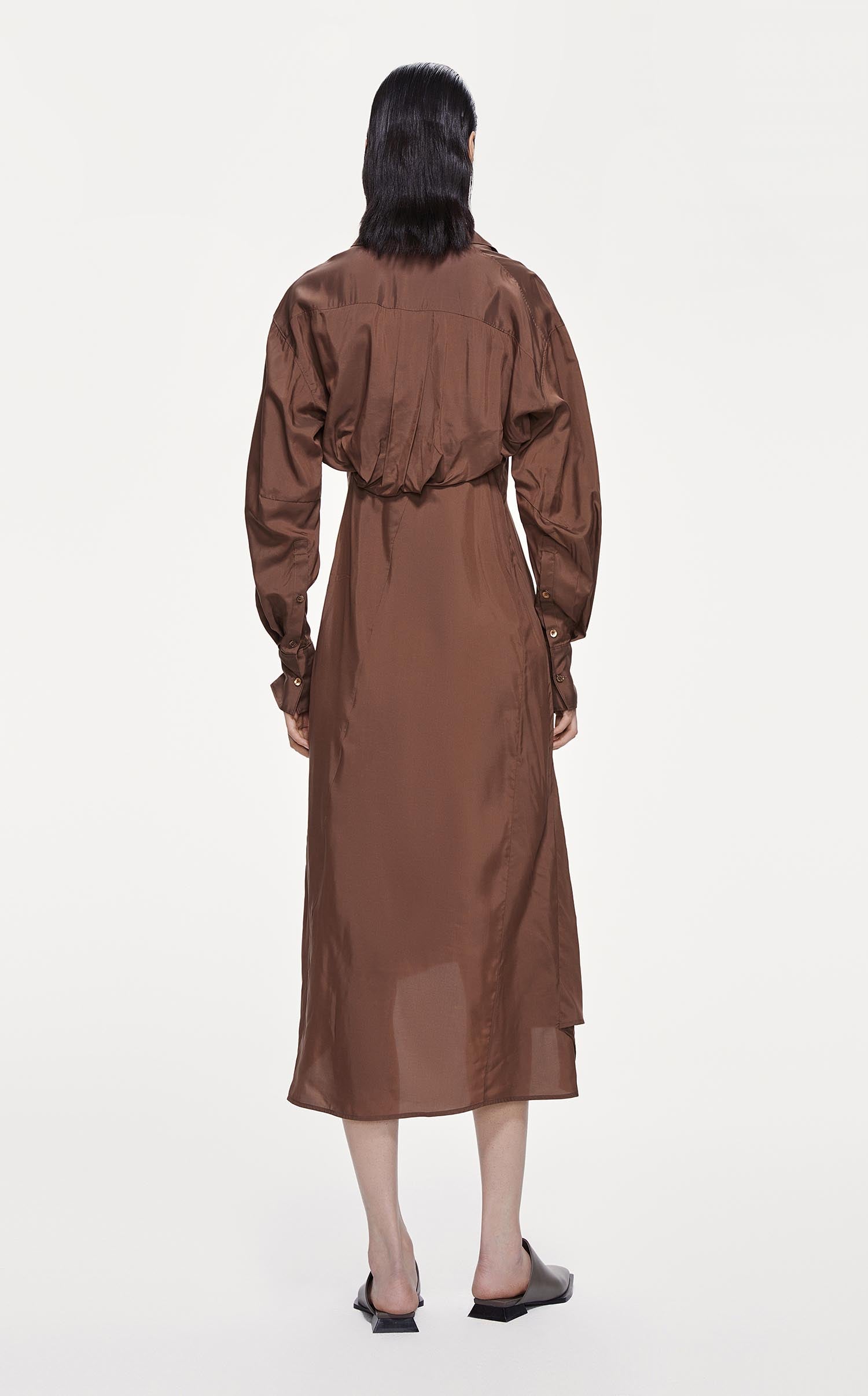 Dresses / JNBY Asymmetric Front Dress (39% Mulberry Silk)