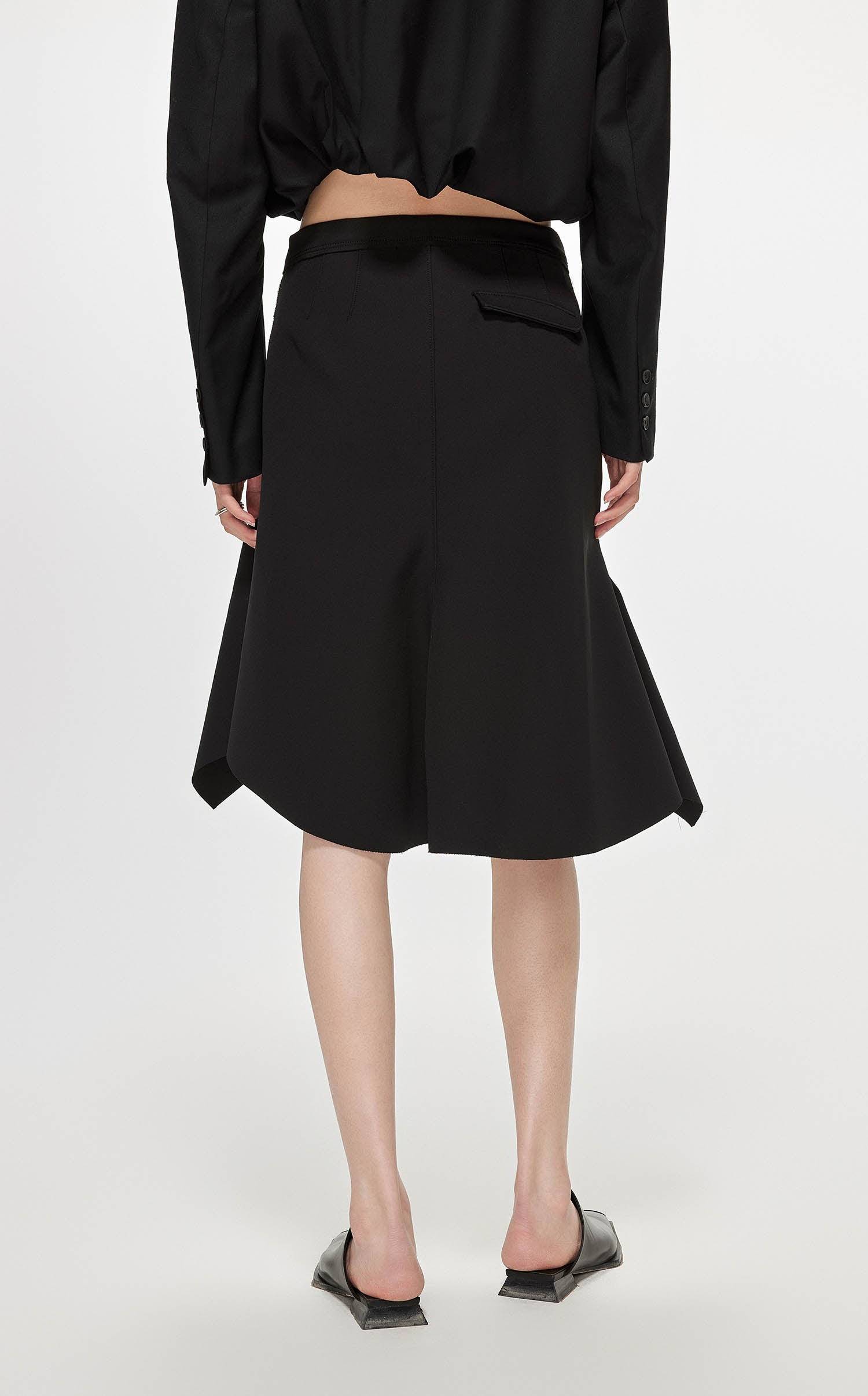 Skirt / JNBY Asymmetric Hem Short Skirt