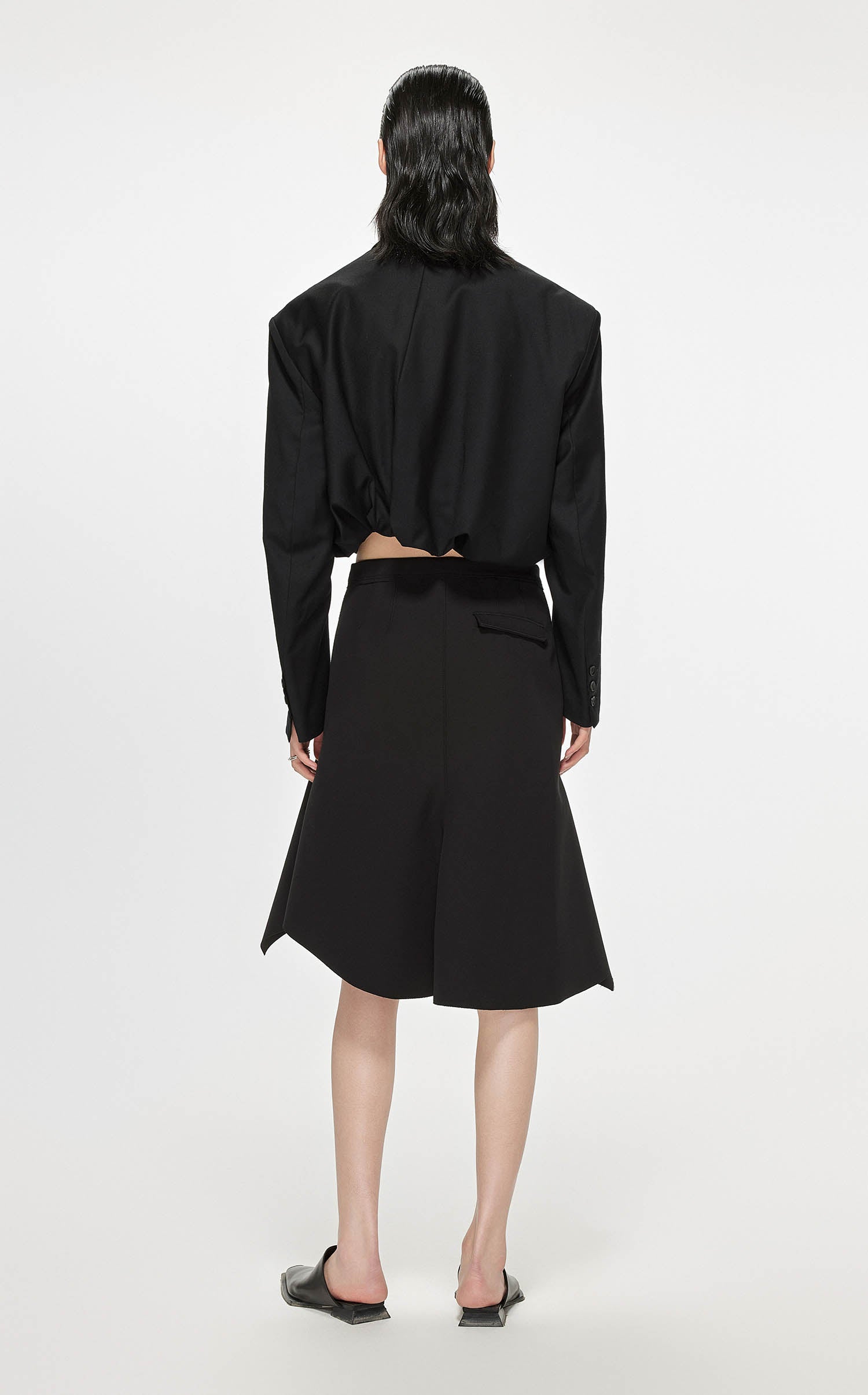 Skirt / JNBY Asymmetric Hem Short Skirt