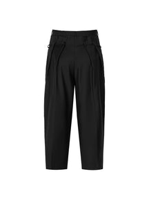 Pants / JNBY Loose Fit Cropped Pants (100% Wool)（Black Friday Flash Sale)
