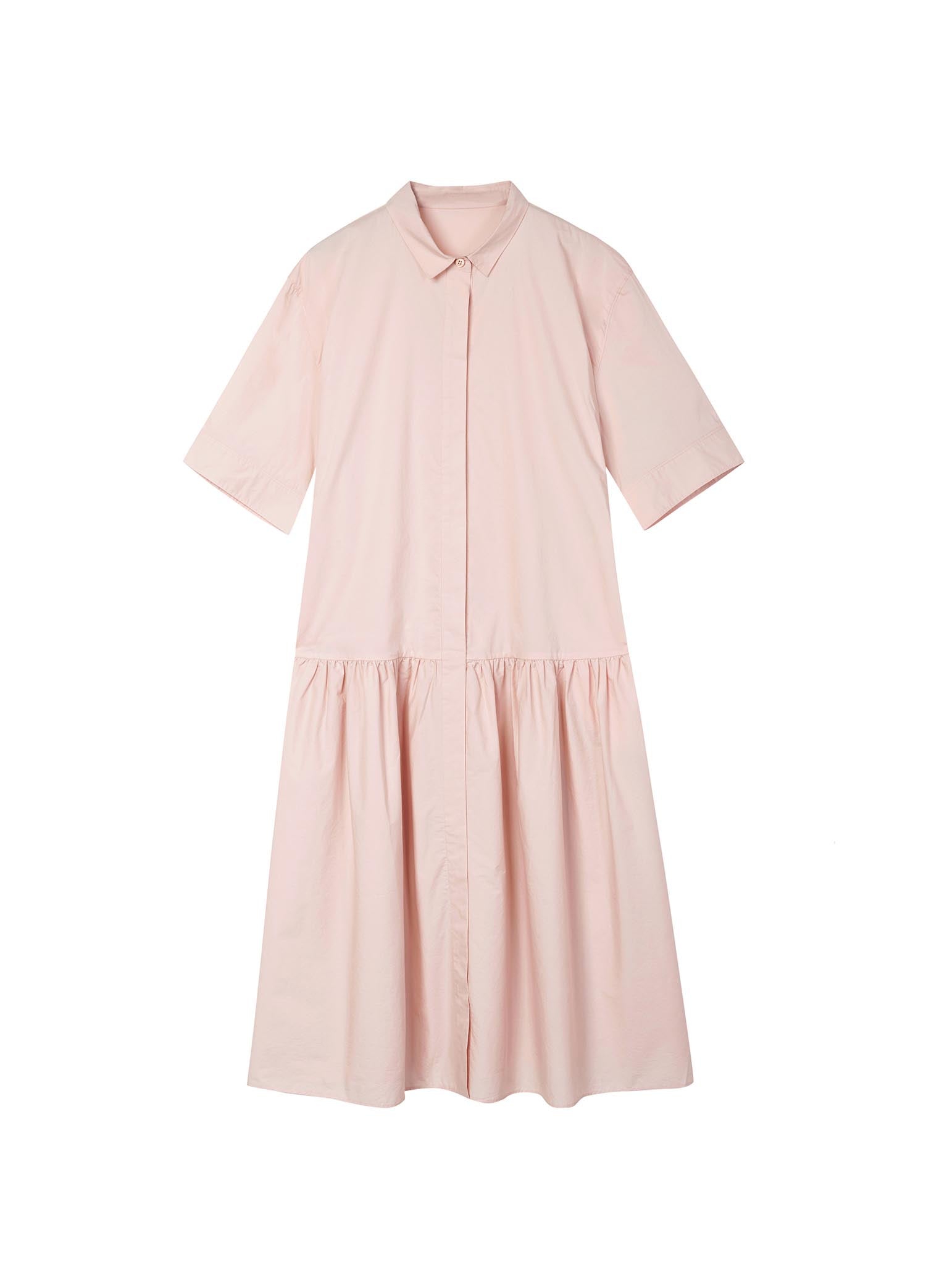 Dresses / JNBY Loose Fit Short Sleeve Dress (100% Cotton)