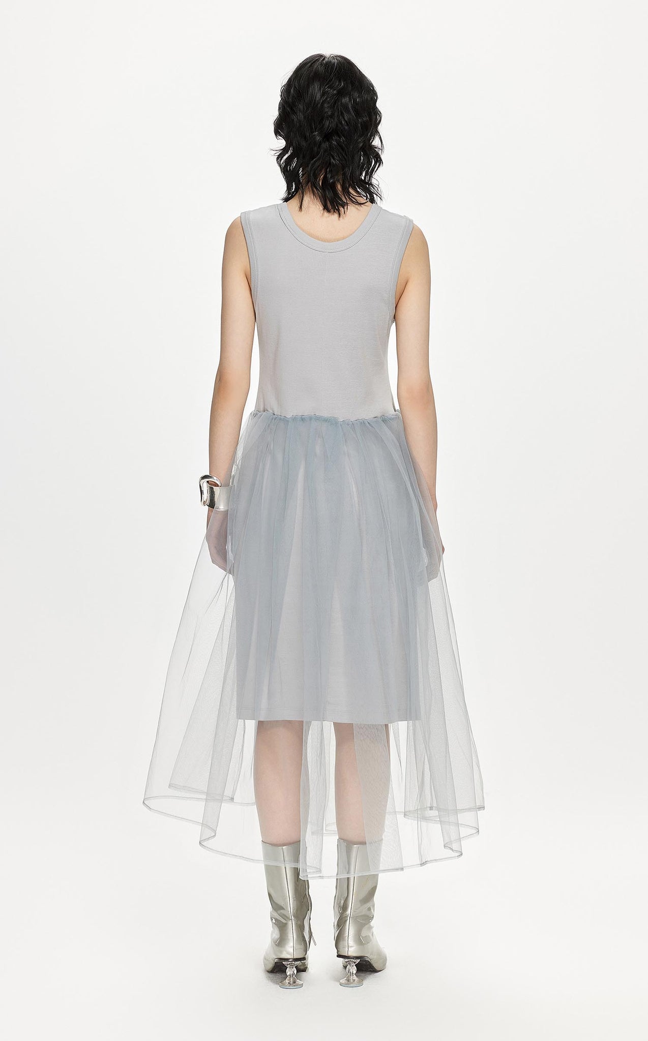 Dresses / JNBY Sleeveless Patched Layered Gauze Dress