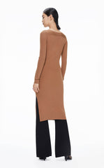 Dresses / JNBY Slim Fit V-Neck Long Sleeve Knitted Dress