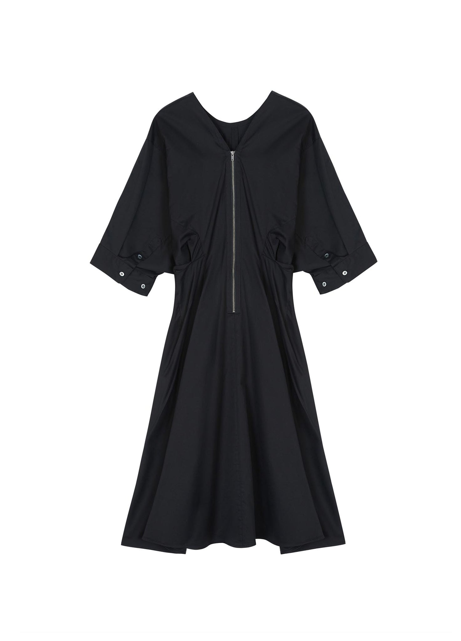 Dresses / JNBY Casual Mid-Sleeve Dress (100% Cotton)