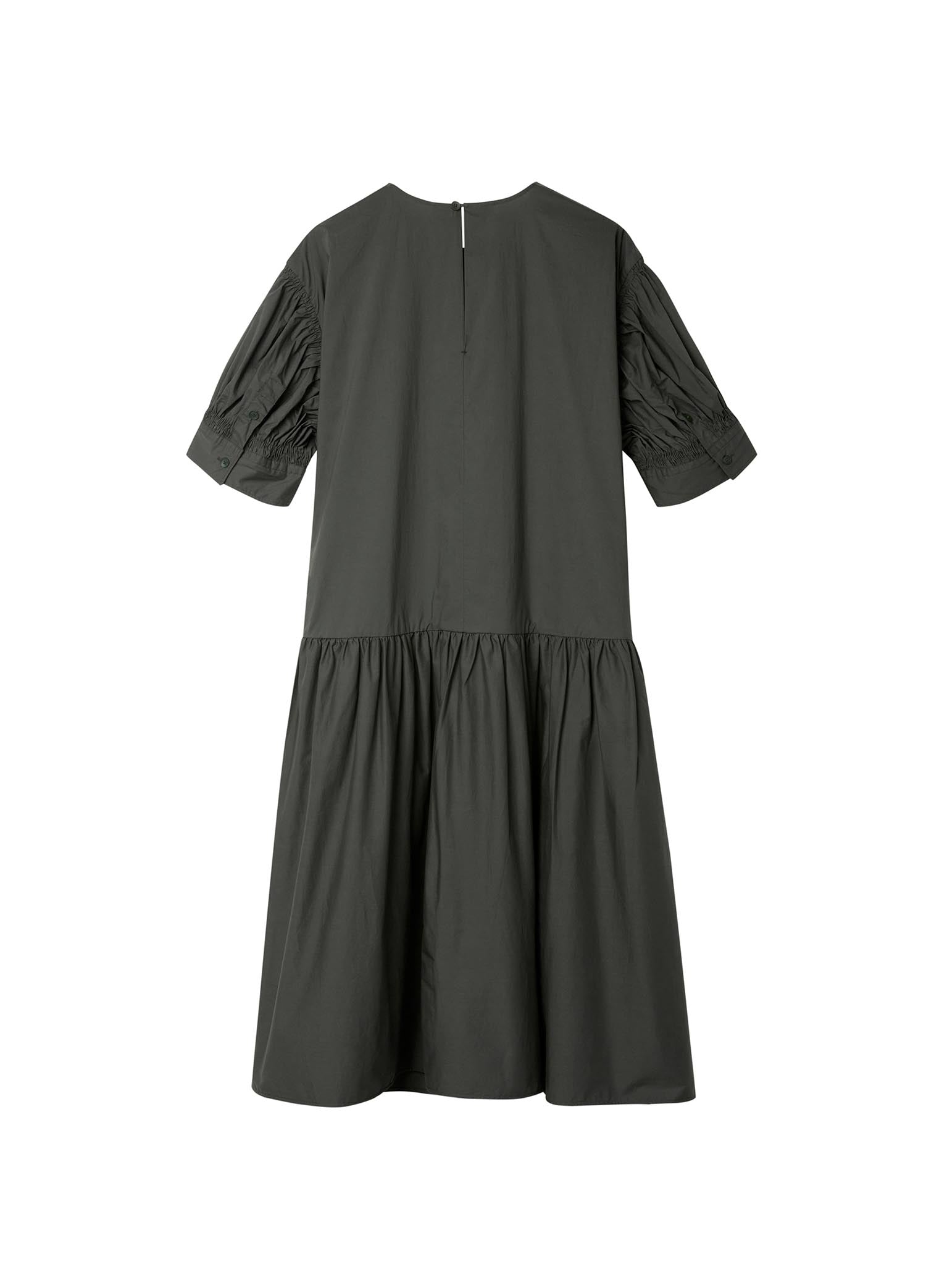 Dresses / JNBY Oversize Mid-Sleeve Pleated Dress (100% Cotton)