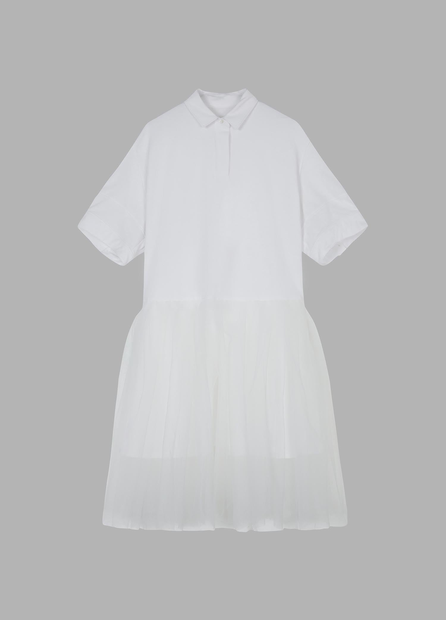 Dresses / JNBY Polo Style Patched Mid-Sleeve Gauze Dress