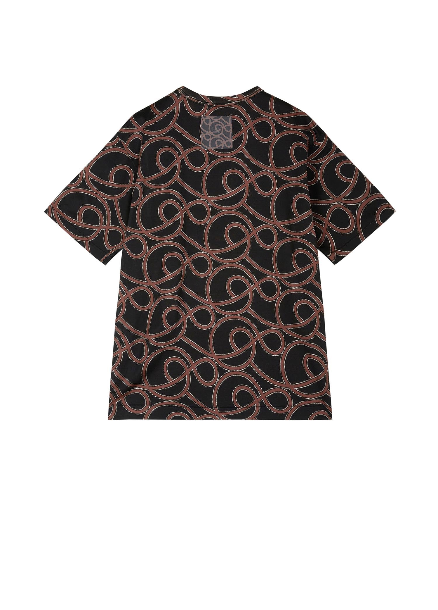 T-Shirt / JNBY Print Pattern Round Neck Short Sleeve T-Shirt (100% Cotton)