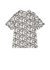 T-Shirt / JNBY Print Pattern Round Neck Short Sleeve T-Shirt (100% Cotton)