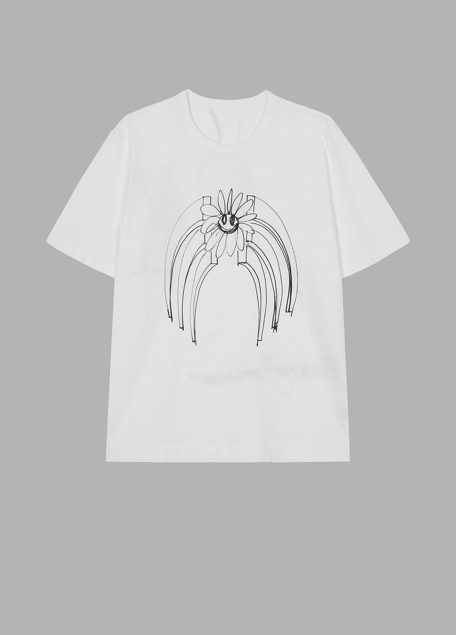 T-Shirt / JNBY Crewneck Graffiti Short Sleeve T-Shirt (100% Cotton)