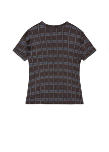 T-Shirt / JNBY Print Pattern Slim Fit Short Sleeve Top