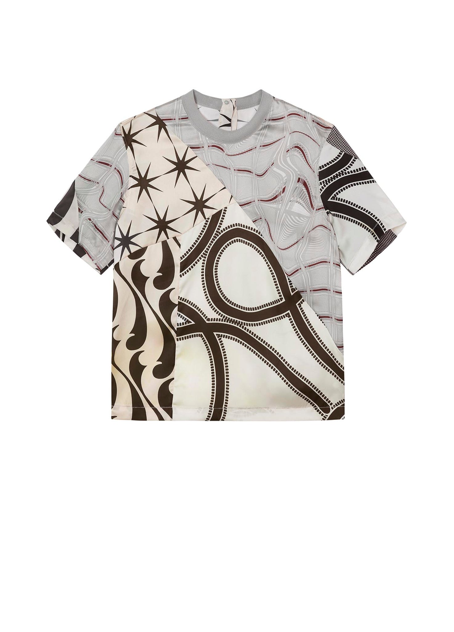 Shirt / JNBY Print Pattern Short Sleeve Top