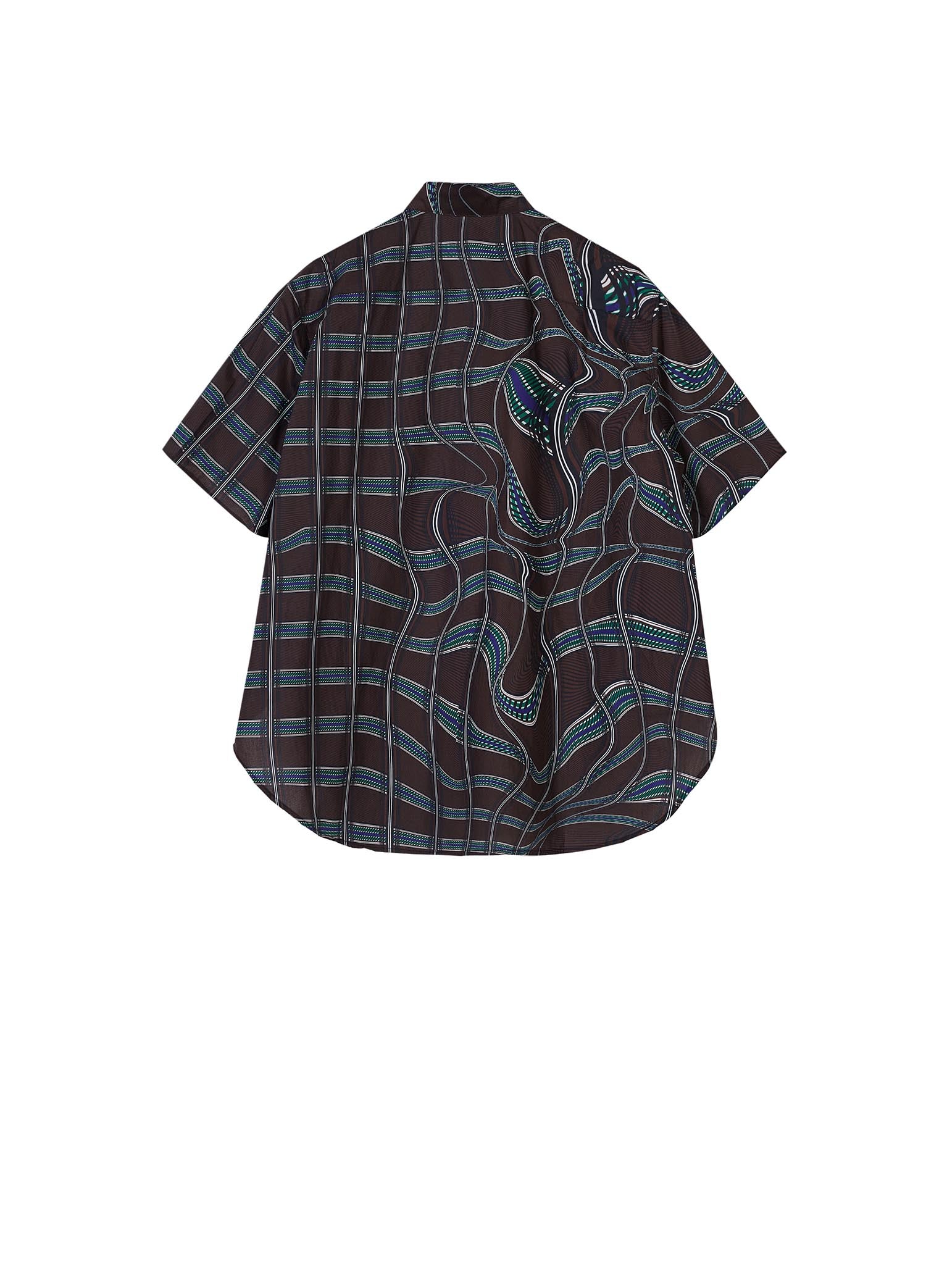 Shirt / JNBY Loose Fit Full Print Short Sleeve Shirt (100% Cotton)