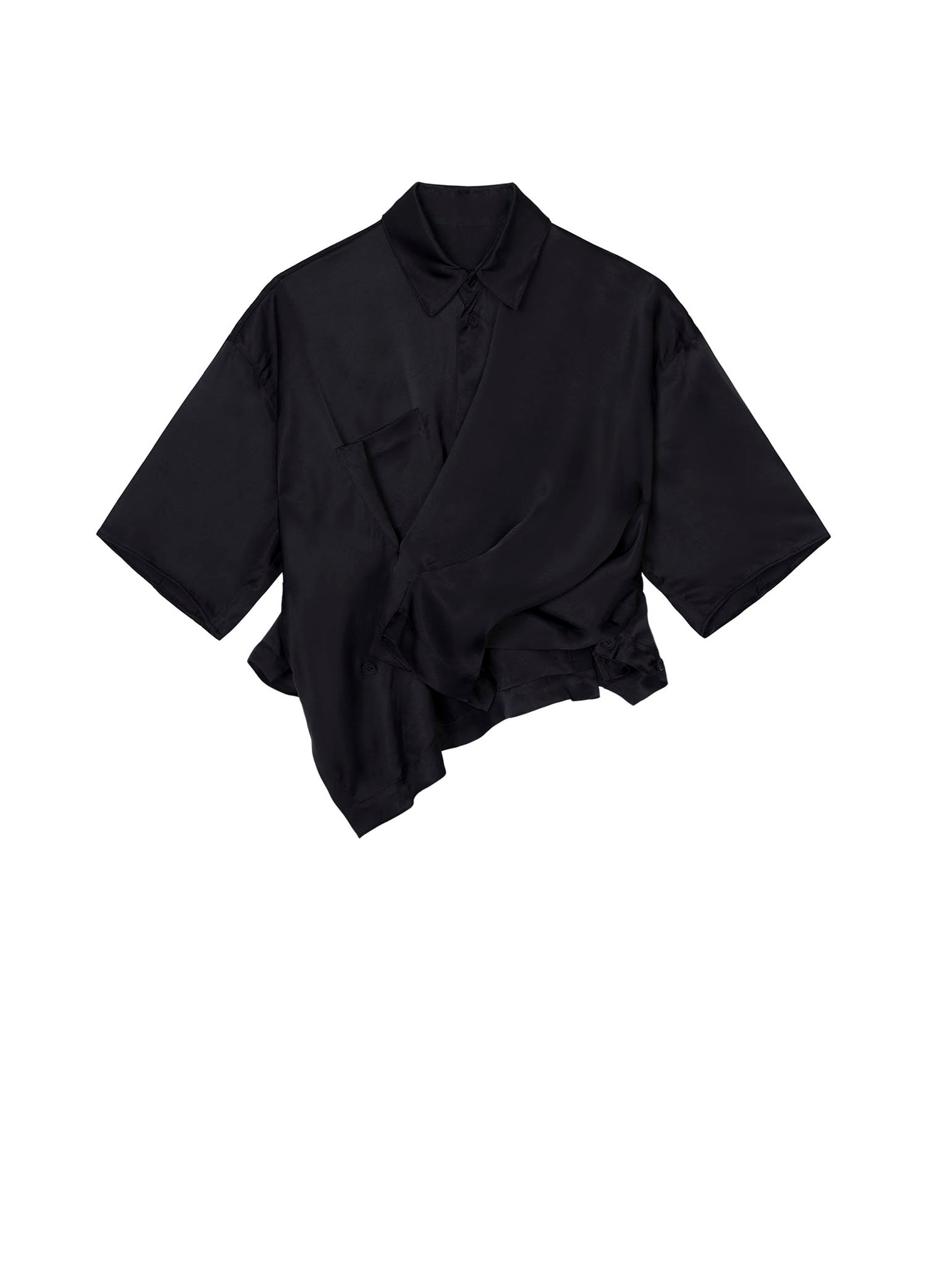 Shirt / JNBY Asymmetrical Short Sleeve Shirt