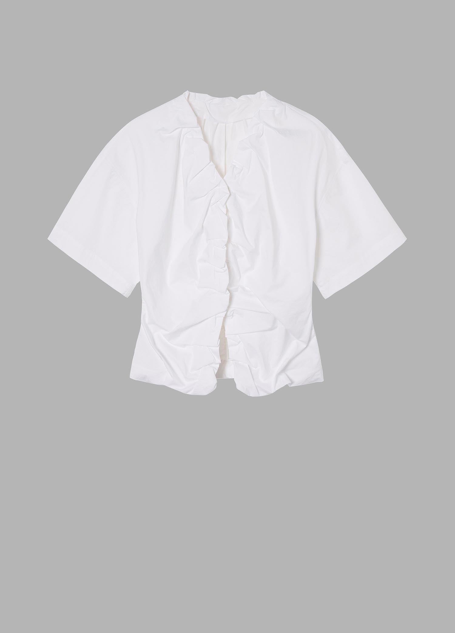 Shirt / JNBY Solid Short Sleeve Shirt (100% Cotton)