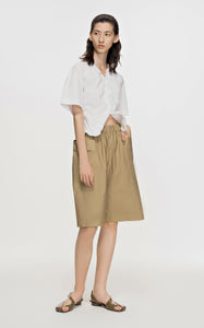 Shirt / JNBY Solid Short Sleeve Shirt (100% Cotton)