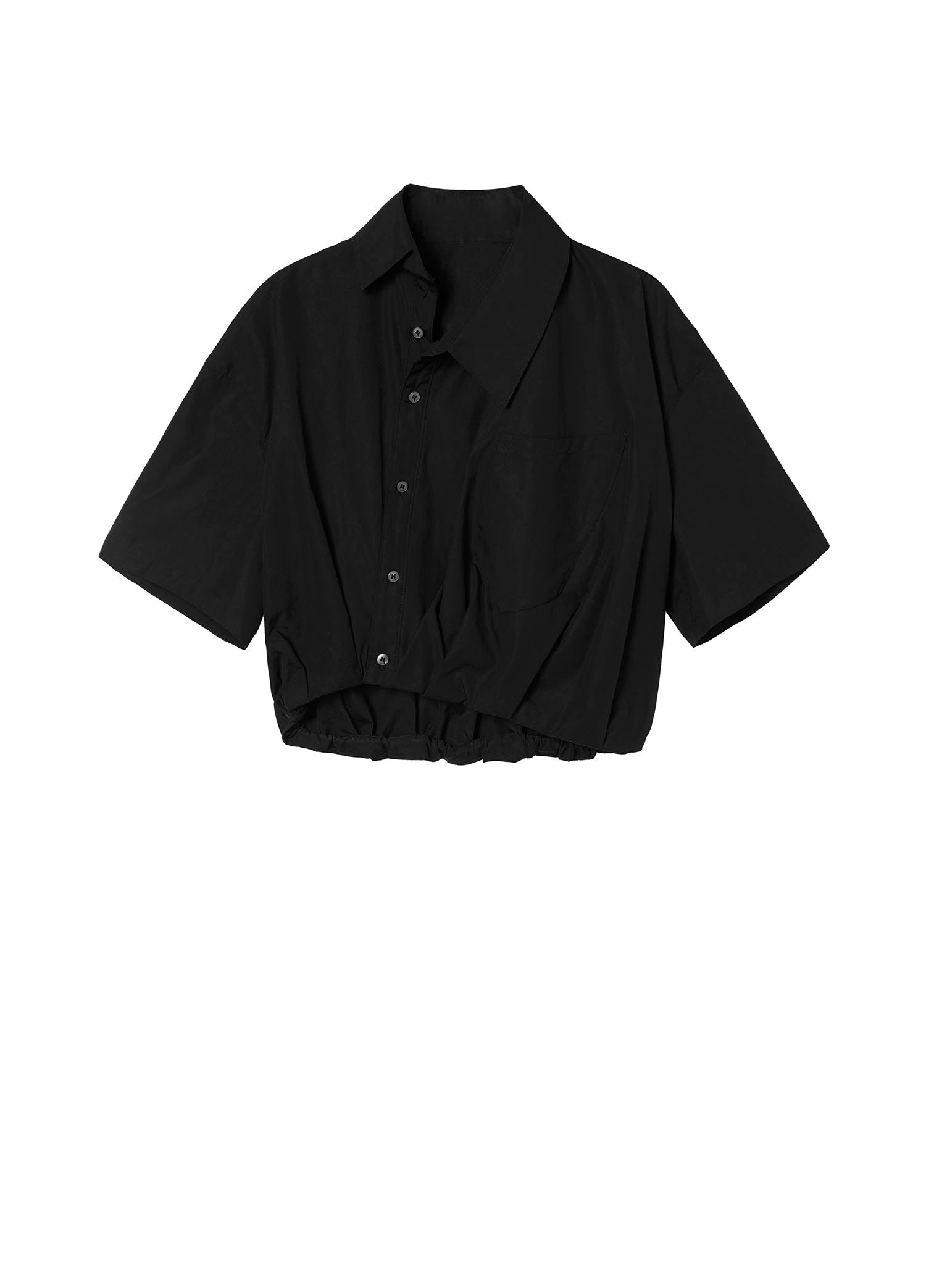 Shirt / JNBY Asymmetric Short Sleeve Shirt (100% Cotton)