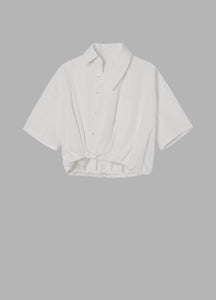 Shirt / JNBY Asymmetric Short Sleeve Shirt (100% Cotton)