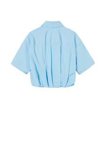 Shirt / JNBY Asymmetric Short Sleeve Shirt (100% Cotton)