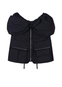 Shirt / JNBY Twisted Collar Sleeveless Top
