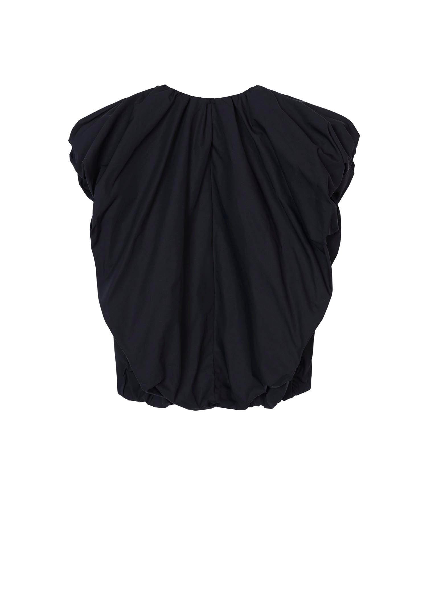 Shirt / JNBY Loose Fit V-Neck Ruffled Sleeveless Top (100% Cotton)