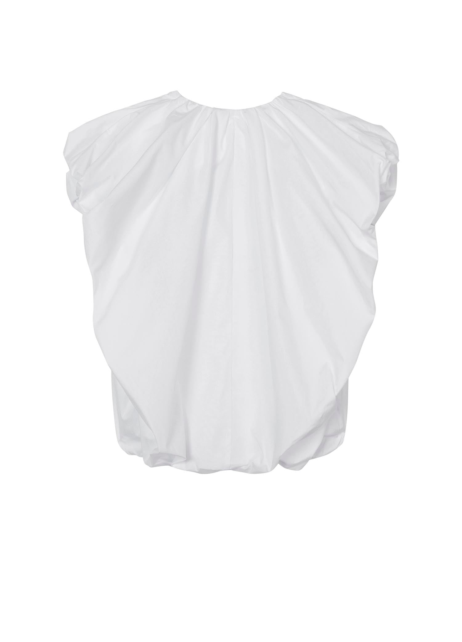 Shirt / JNBY Loose Fit V-Neck Ruffled Sleeveless Top (100% Cotton)