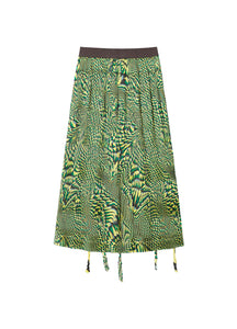 Skirt / JNBY Full Print Midi Skirt