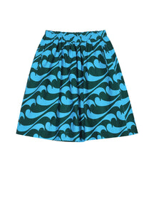 Skirt / JNBY Full Spray Print Midi Skirt (100% Cotton)