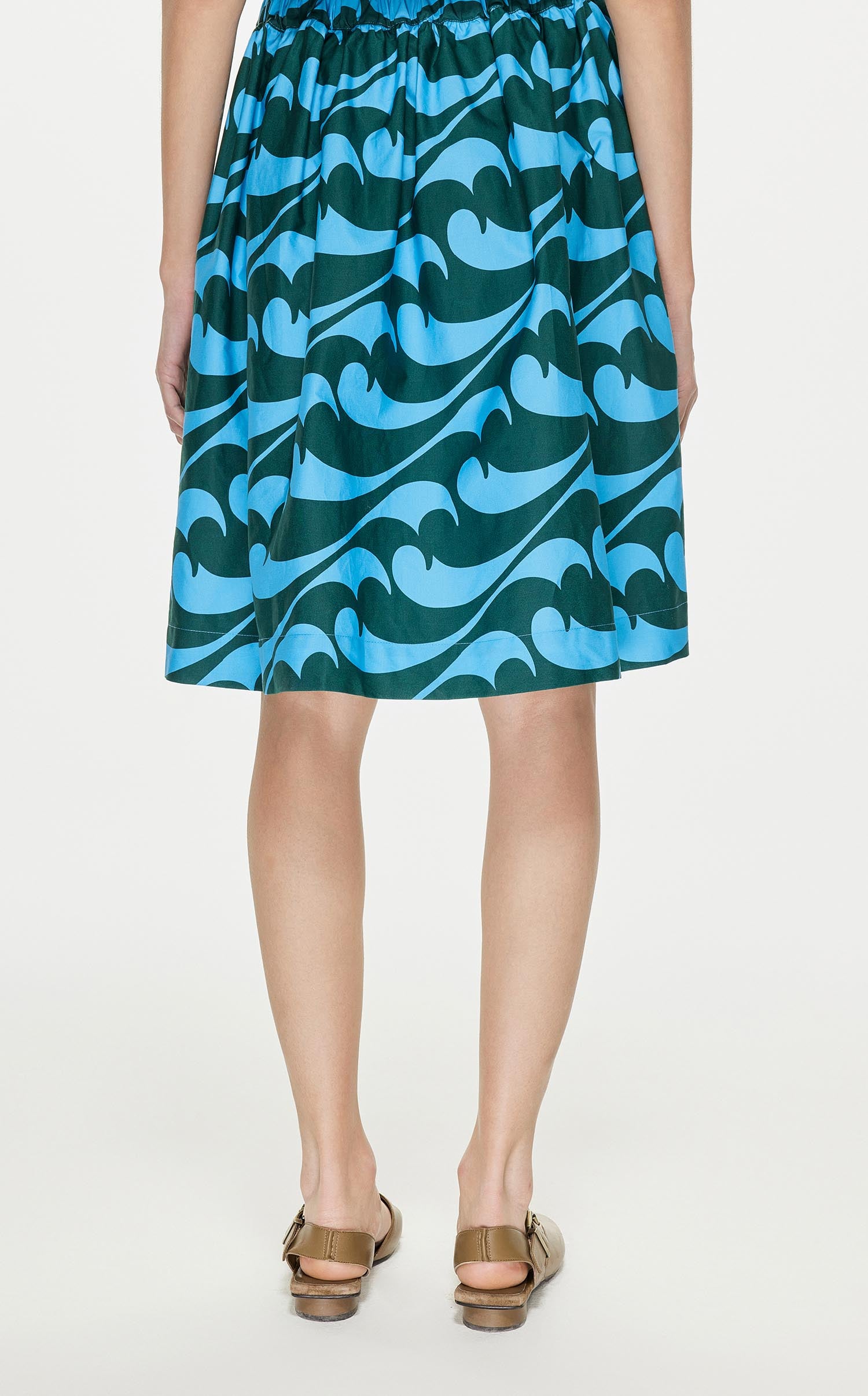 Skirt / JNBY Full Spray Print Midi Skirt (100% Cotton)