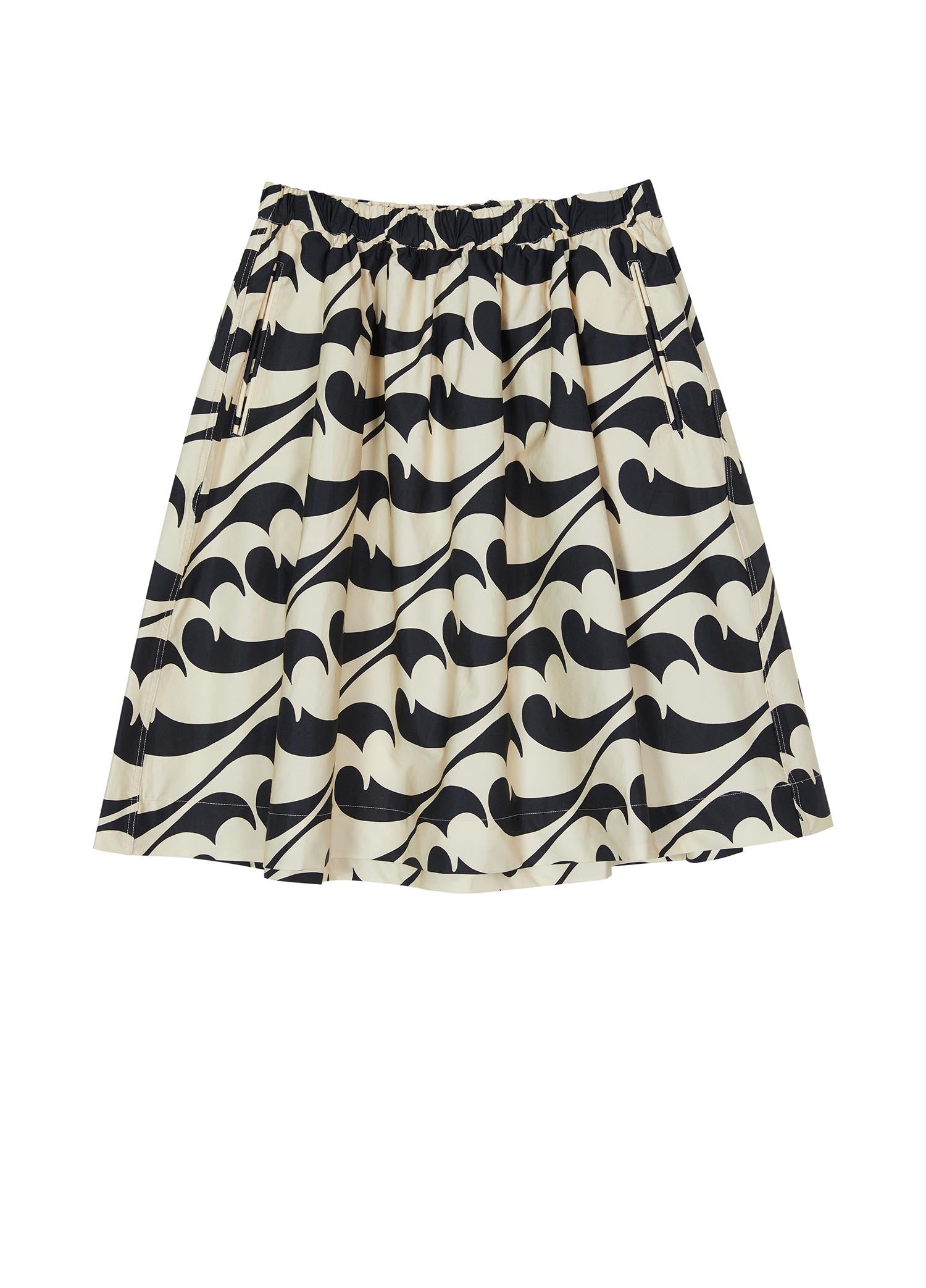 Skirt / JNBY Full Spray Print Midi Skirt (100% Cotton)